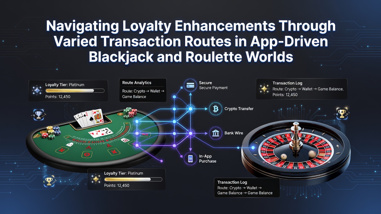 Mobile App-Oberfläche zeigt Blackjack- und Roulette-Spiele mit verschiedenen Zahlungsoptionen und Treuepunkte-Anzeigen