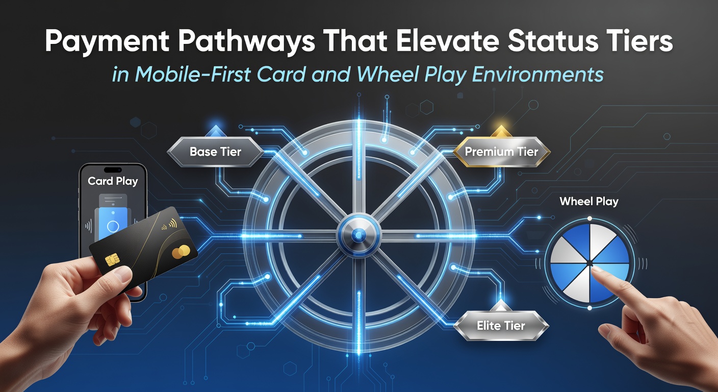 Mobile Zahlungsschnittstellen in Karten- und Wheel-Play-Apps mit Statusanzeigen